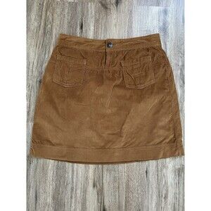 Athleta Corduroy Cordoba Mini Skirt. Orangish Brown, Women Size 6T